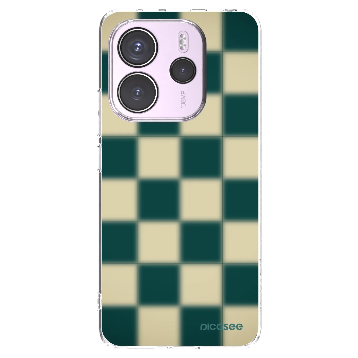 Picasee Xiaomi Redmi Note 14 4G Hülle - Transparentes Silikon - Shadow Chess