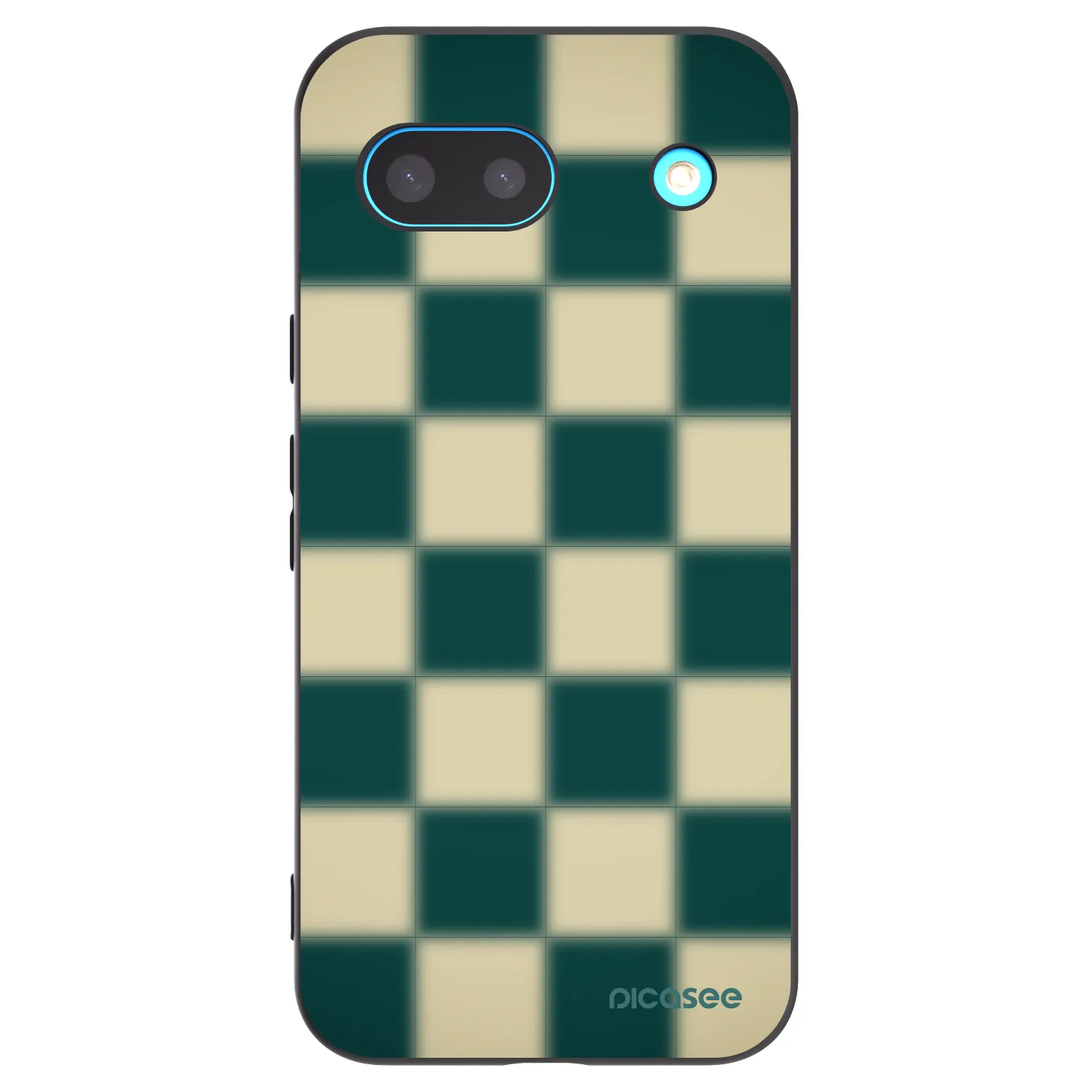 Picasee Google Pixel 8 Hülle - Schwarzes Silikon - Shadow Chess