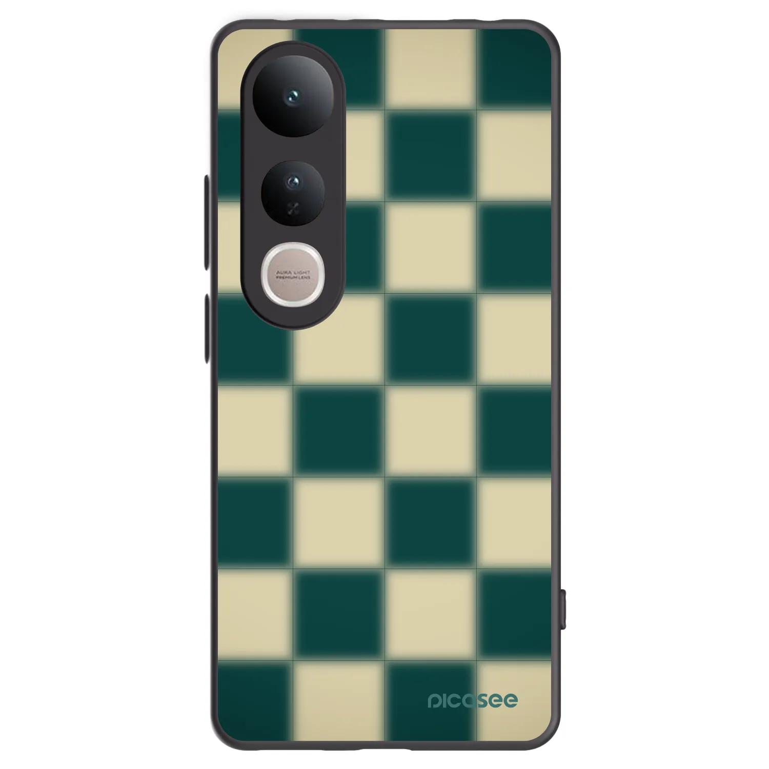 Picasee Vivo V50 Lite 5G Hülle - Schwarzes Silikon - Shadow Chess
