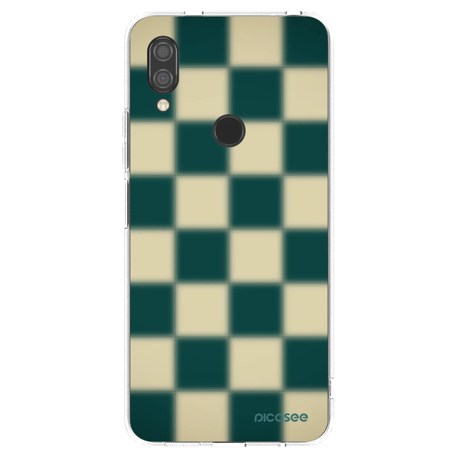 Picasee Xiaomi Redmi 7 Hülle - Transparentes Silikon - Shadow Chess