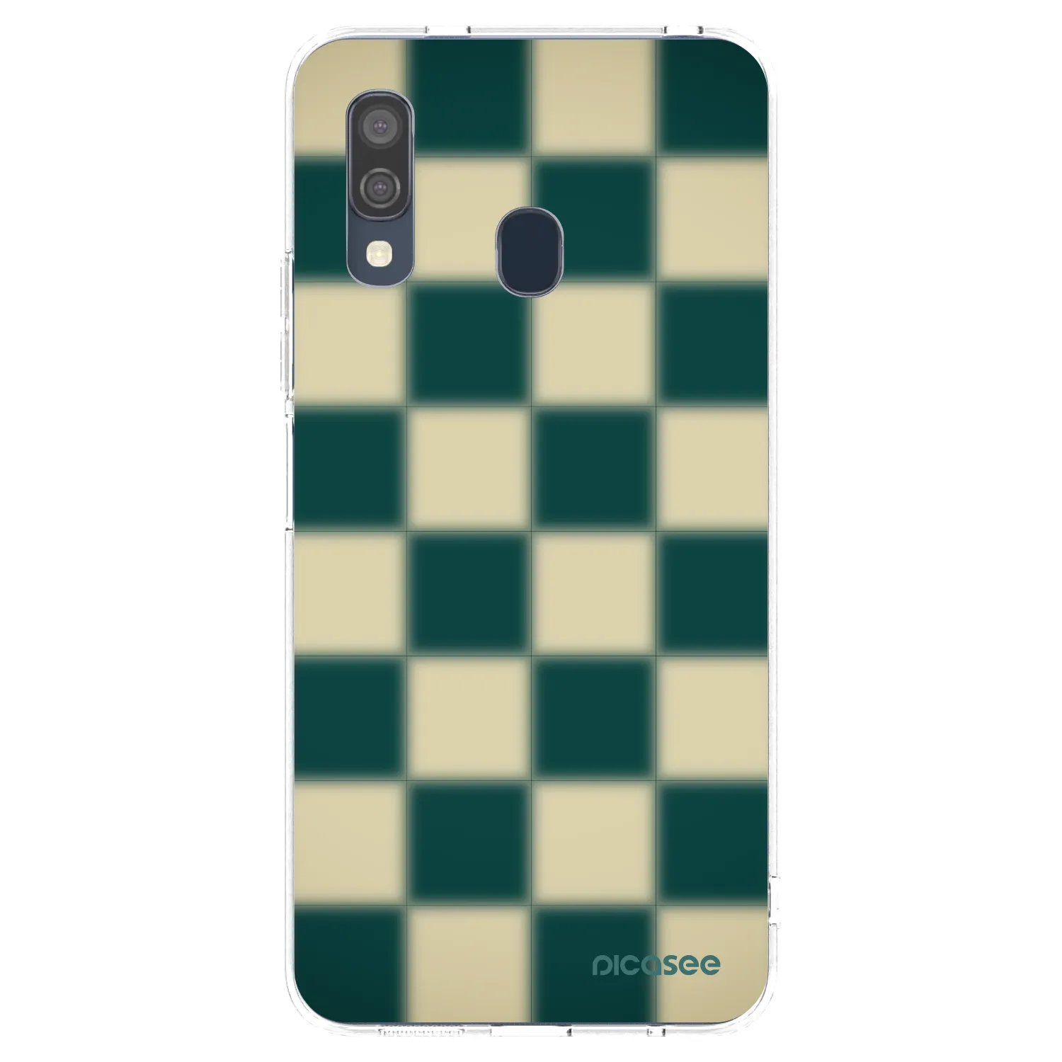 Picasee Samsung Galaxy A40 A405F Hülle - Transparentes Silikon - Shadow Chess