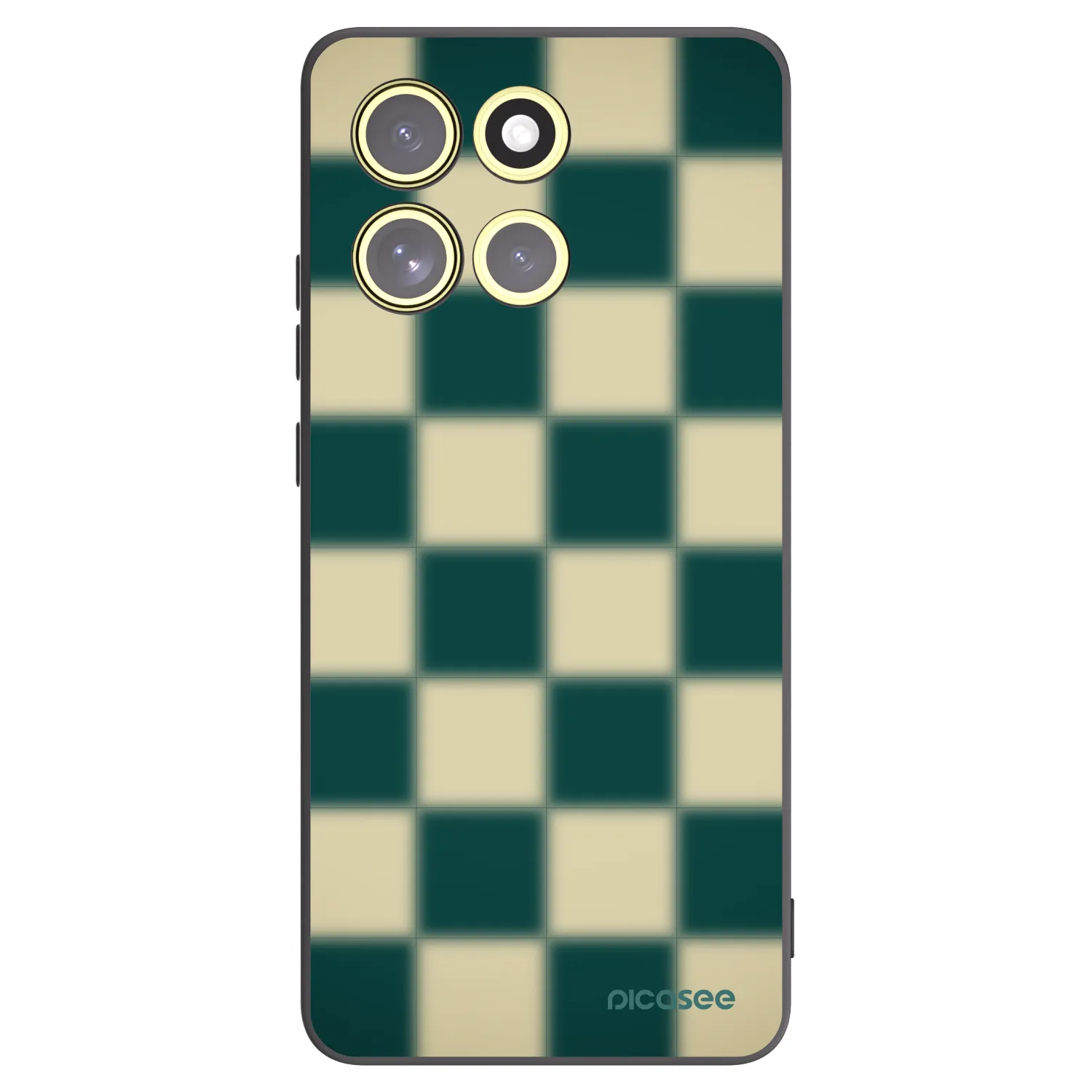 Picasee Motorola Moto G86 5G Hülle - Schwarzes Silikon - Shadow Chess