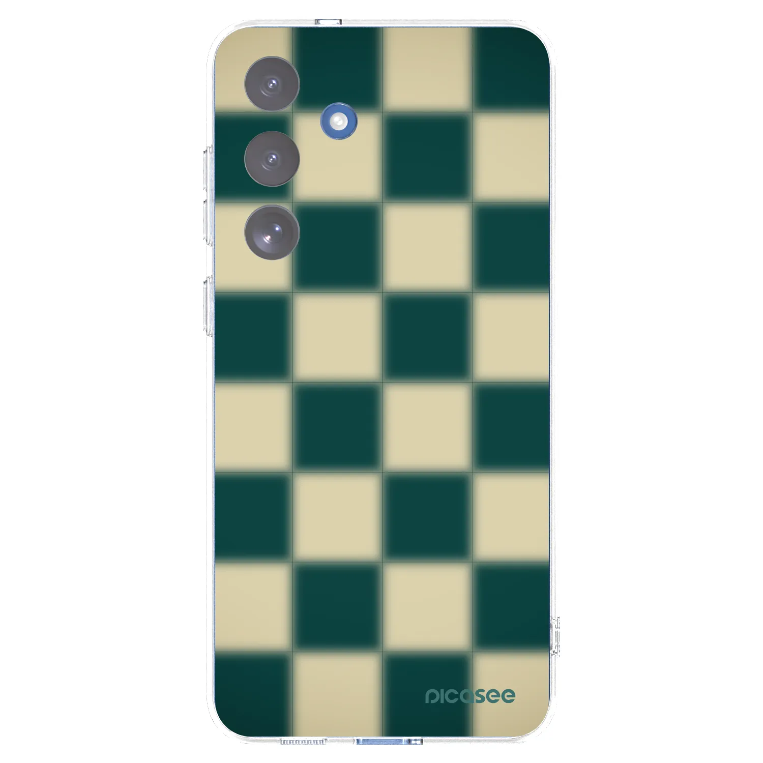 Picasee Samsung Galaxy S25 FE 5G Hülle - Transparentes Silikon - Shadow Chess