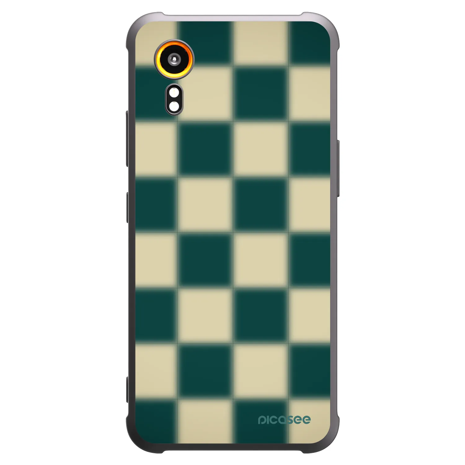 Picasee Samsung Galaxy Xcover 7 Hülle - Schwarzes Silikon - Shadow Chess