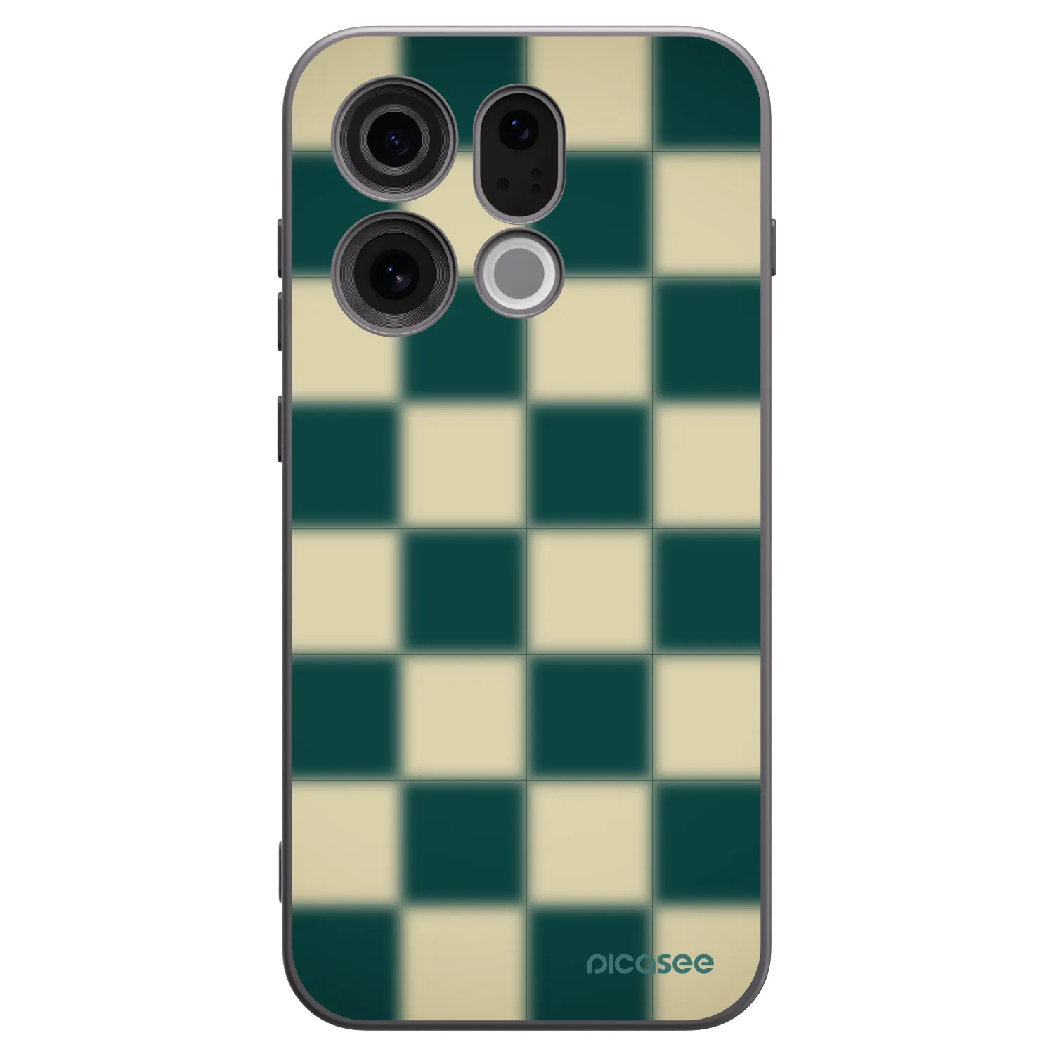 Picasee OPPO Find X9 Hülle - Schwarzes Silikon - Shadow Chess