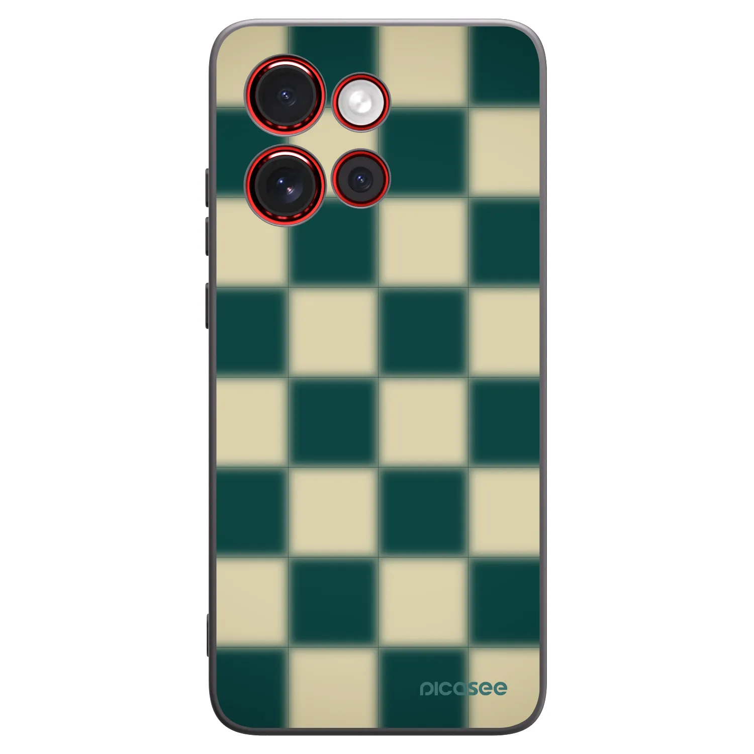 Picasee Motorola Edge 60 Neo 5G Hülle - Schwarzes Silikon - Shadow Chess