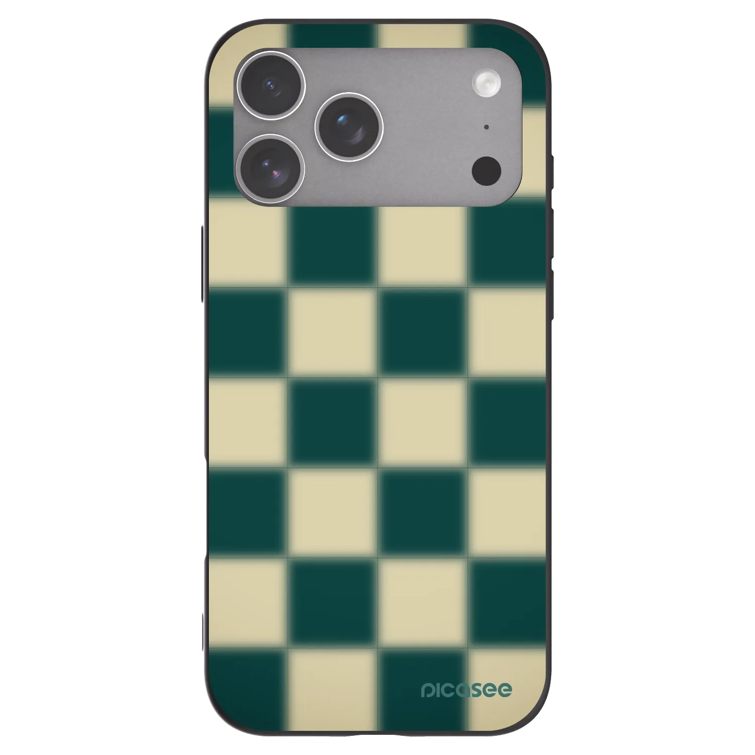 Picasee Apple iPhone 18 Pro Max Hülle - Schwarzes Silikon - Shadow Chess