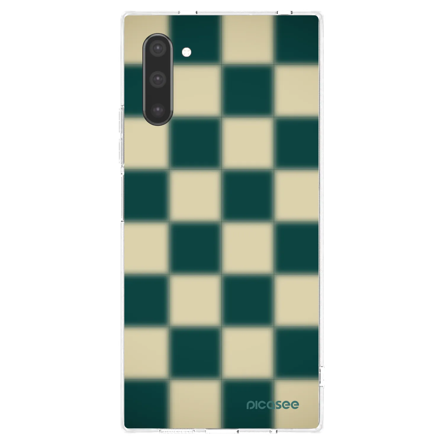 Picasee Samsung Galaxy Note 10 N970F Hülle - Transparentes Silikon - Shadow Chess