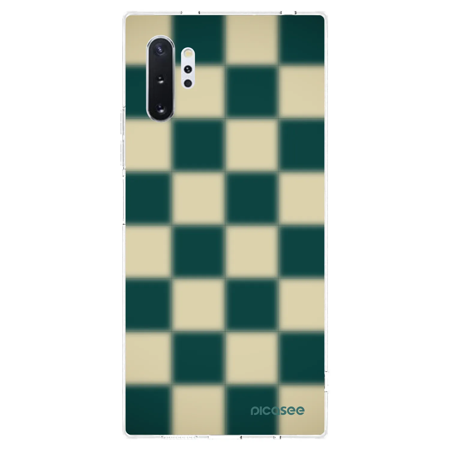 Picasee Samsung Galaxy Note 10+ N975F Hülle - Transparentes Silikon - Shadow Chess