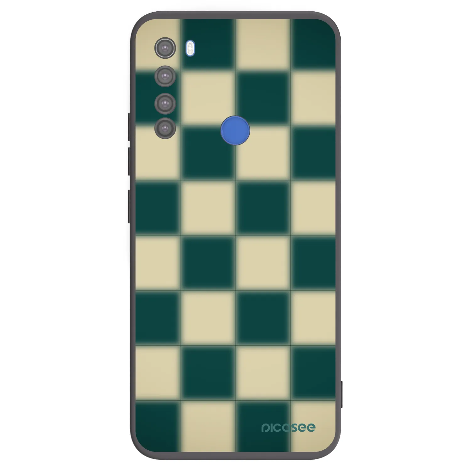 Picasee Xiaomi Redmi Note 8T Hülle - Schwarzes Silikon - Shadow Chess