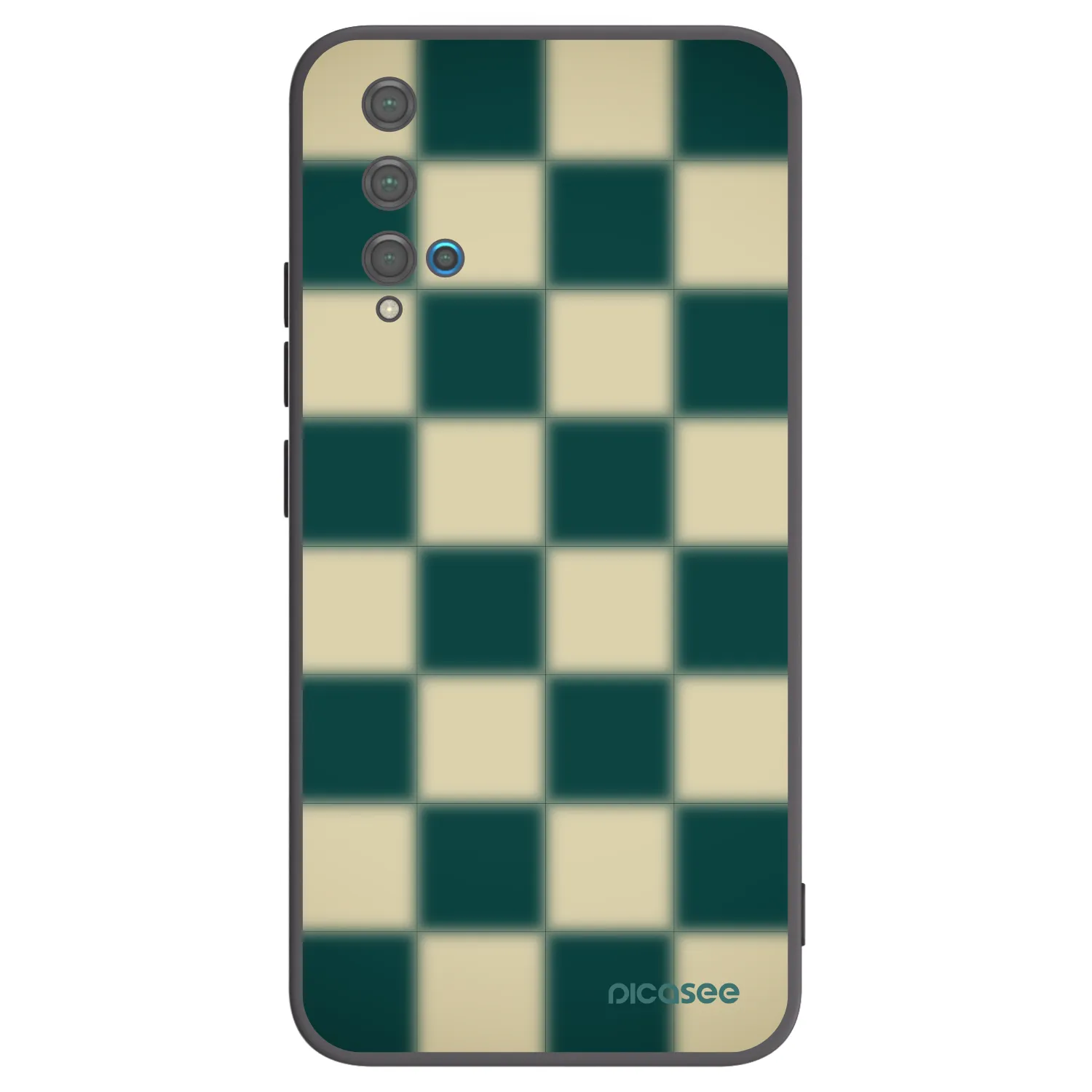Picasee Huawei Nova 5T Hülle - Schwarzes Silikon - Shadow Chess