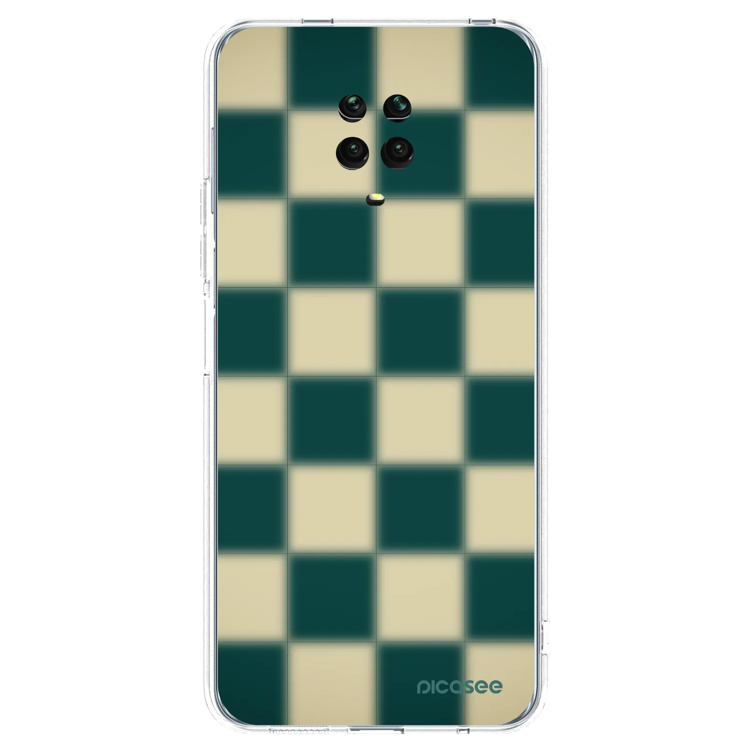 Picasee Xiaomi Redmi Note 9 Pro Hülle - Transparentes Silikon - Shadow Chess