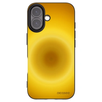 Picasee Apple iPhone 16 Hülle - Schwarzes Silikon - Solar Pulse