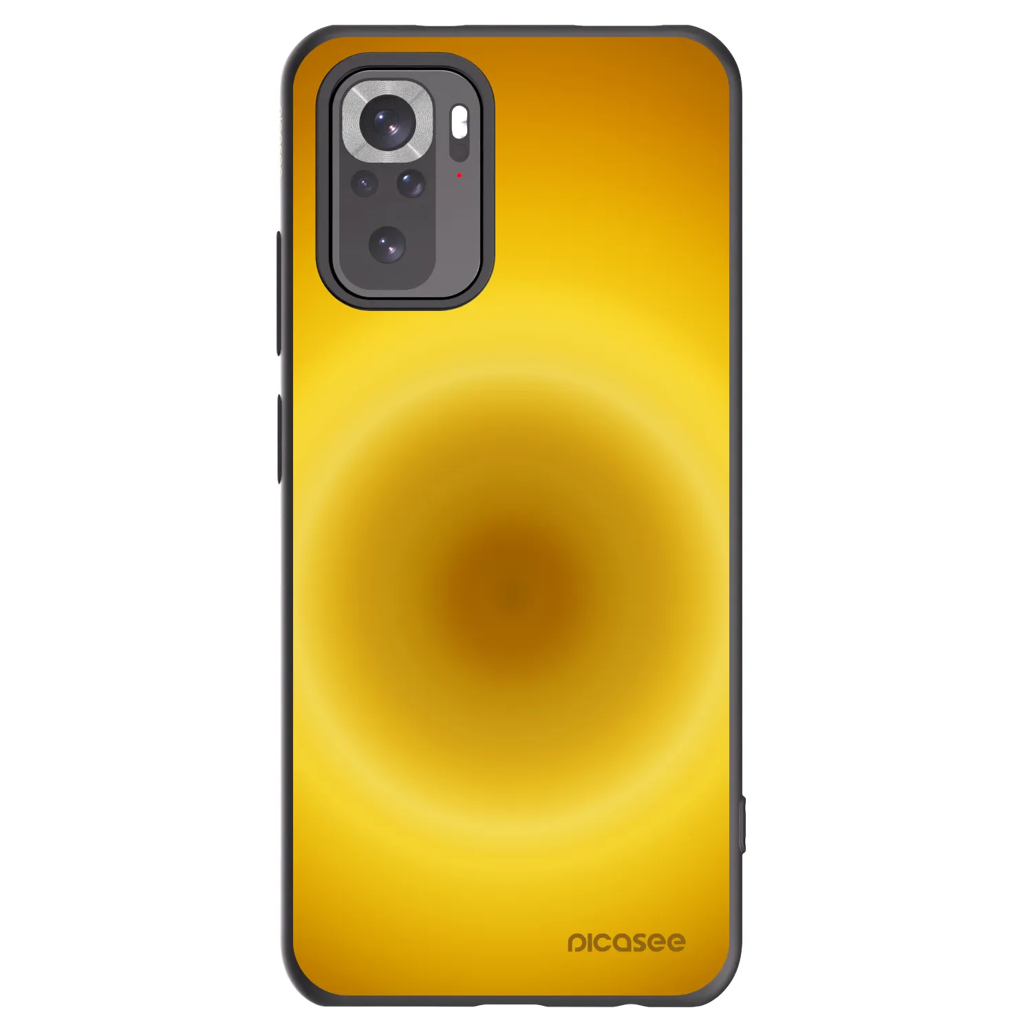 Picasee Xiaomi Redmi Note 10S Hülle - Schwarzes Silikon - Solar Pulse