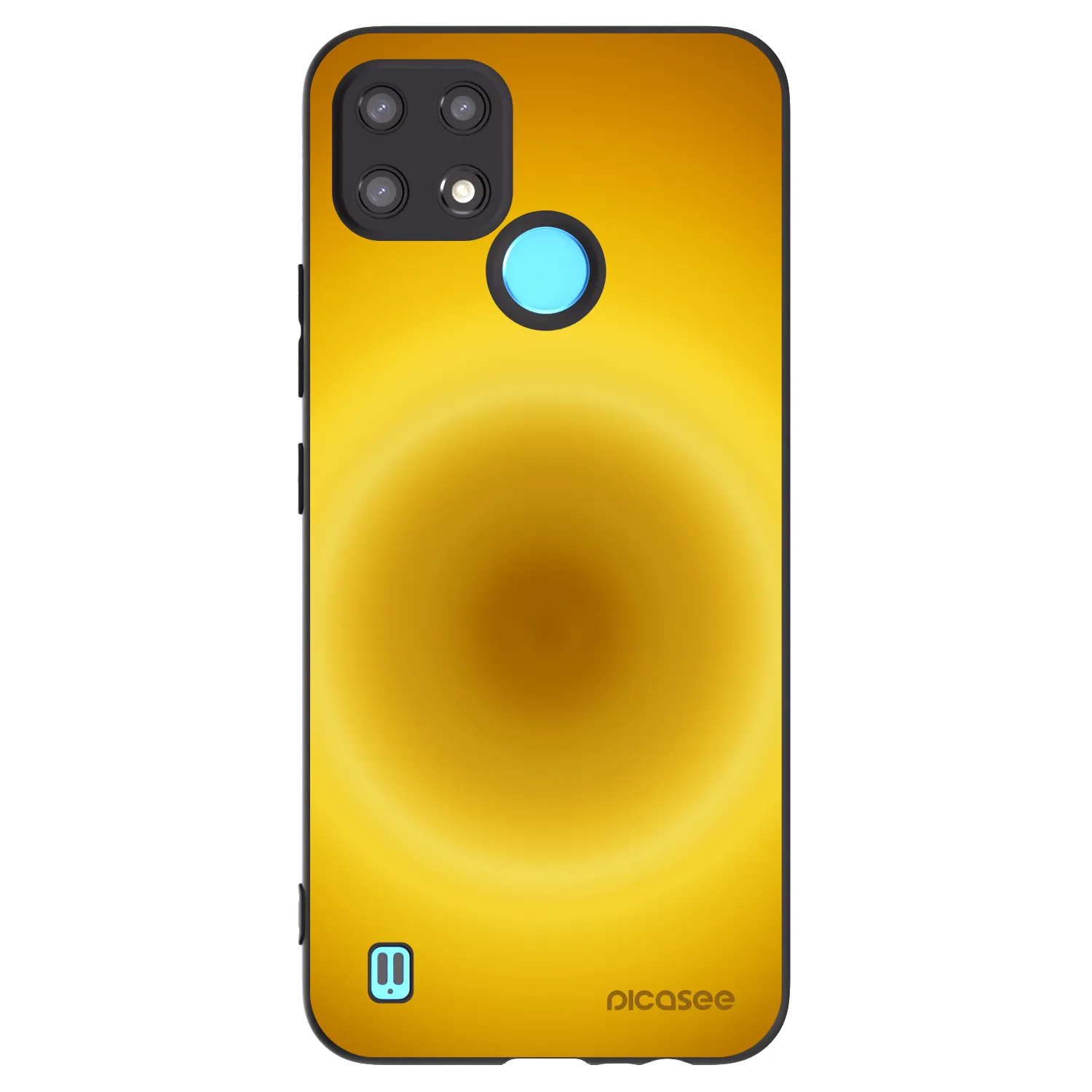 Picasee Realme C21 Hülle - Schwarzes Silikon - Solar Pulse