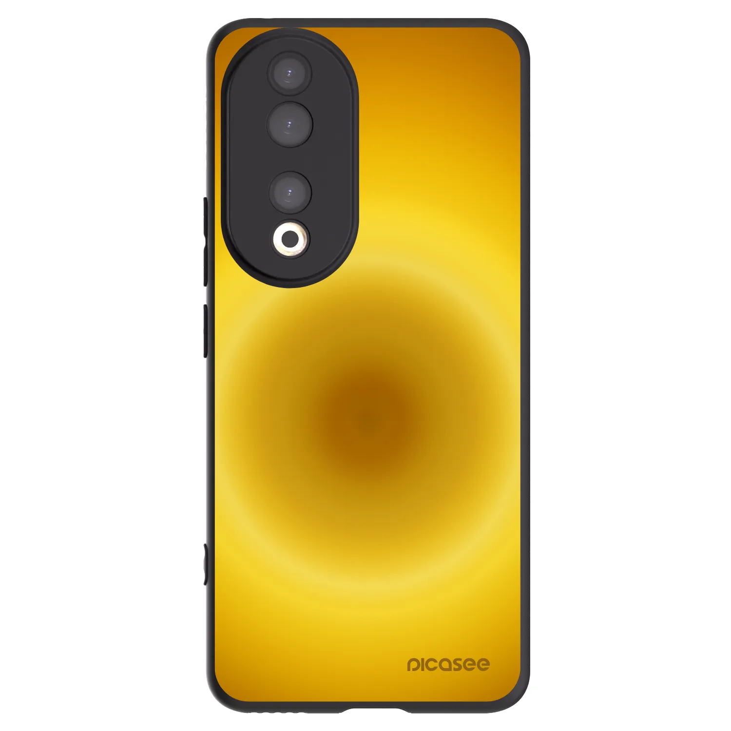 Picasee Honor 90 5G Hülle - Schwarzes Silikon - Solar Pulse