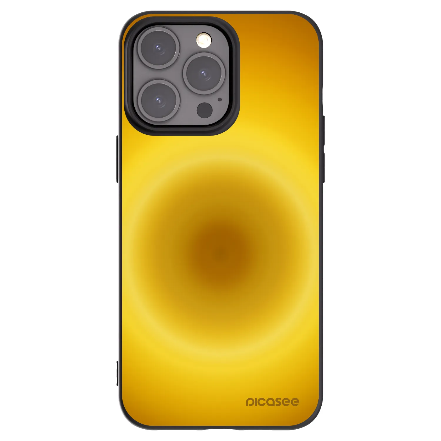 Picasee Apple iPhone 15 Pro Max Hülle - Schwarzes Silikon - Solar Pulse