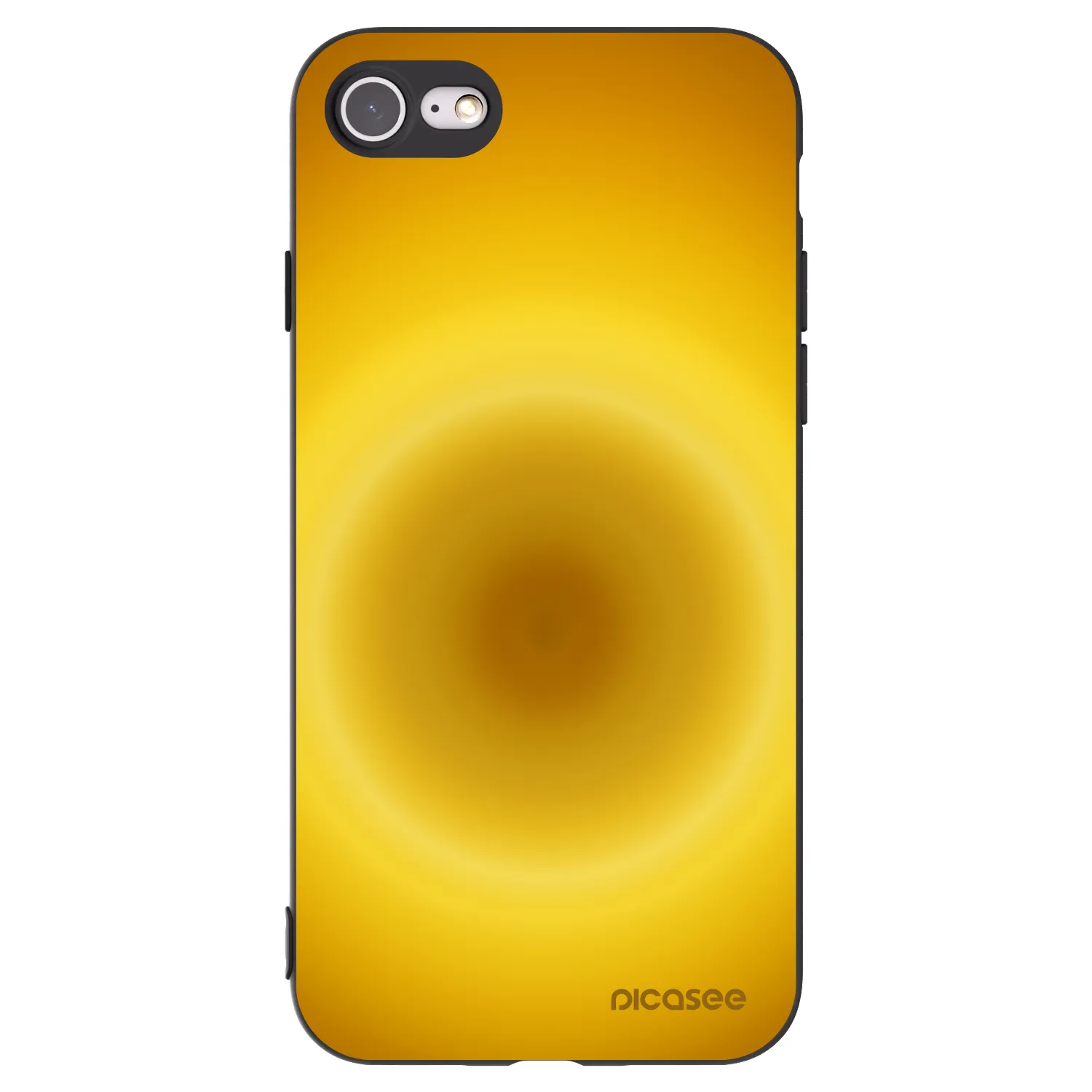 Picasee Apple iPhone 8 Hülle - Schwarzes Silikon - Solar Pulse