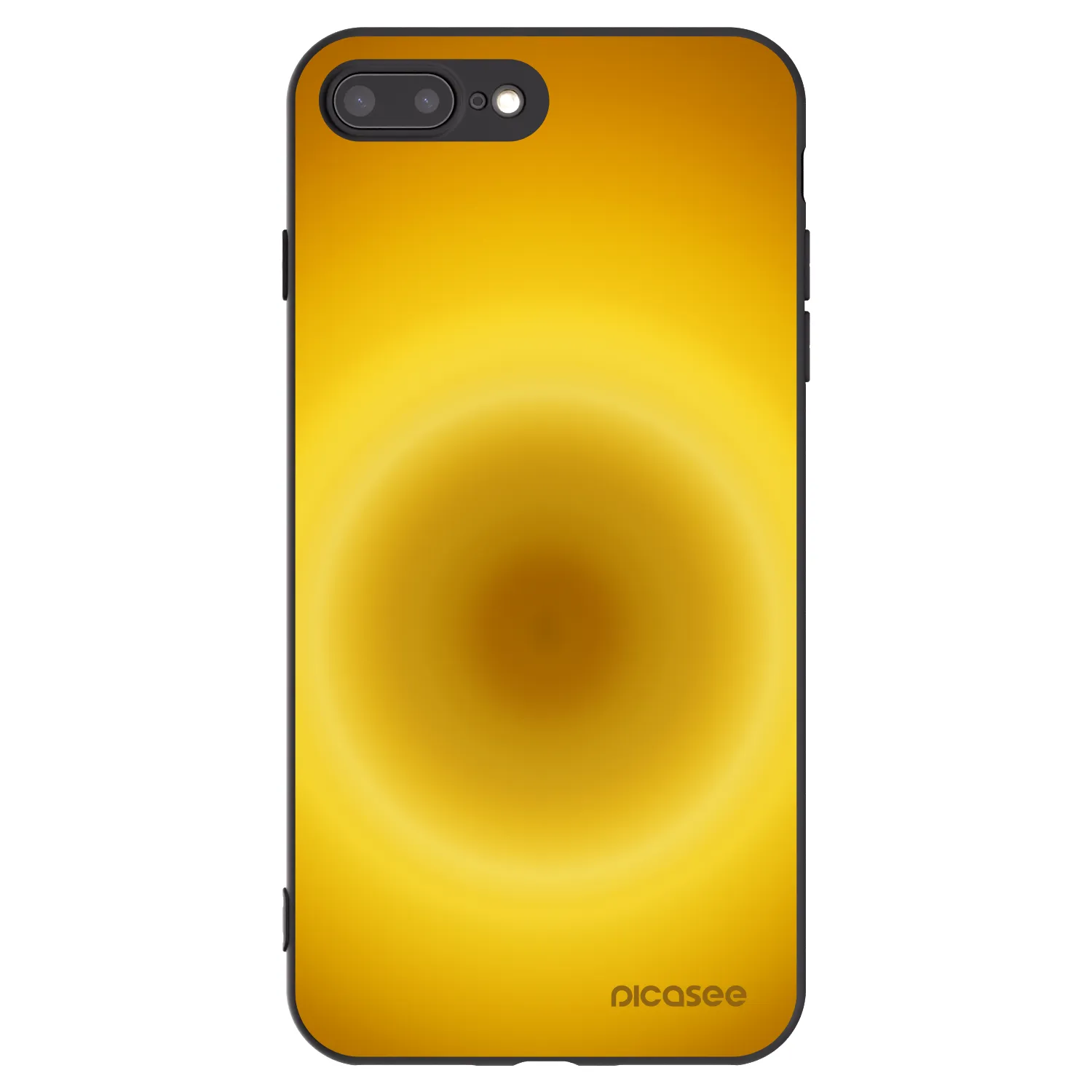 Picasee Apple iPhone 8 Plus Hülle - Schwarzes Silikon - Solar Pulse