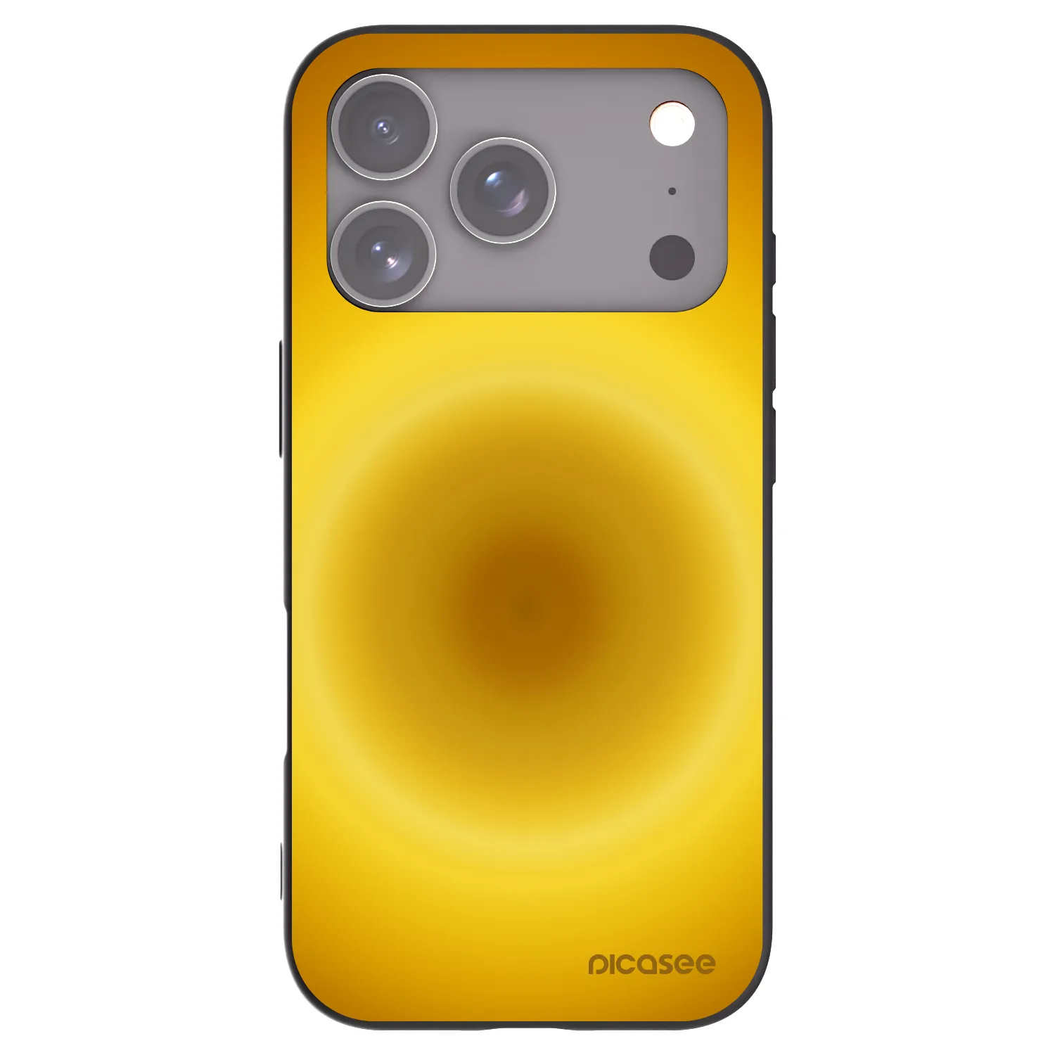 Picasee Apple iPhone 17 Pro Hülle - Schwarzes Silikon - Solar Pulse
