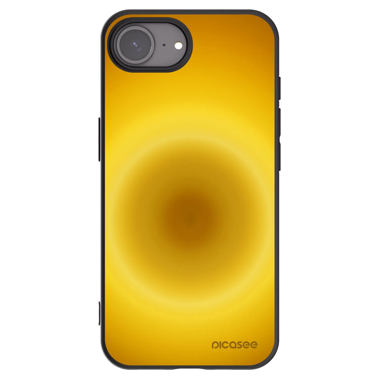 Picasee Apple iPhone 17e Hülle - Schwarzes Silikon - Solar Pulse