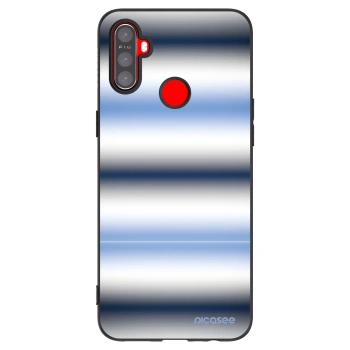 Picasee Realme 5 Hülle - Schwarzes Silikon - Static Lines