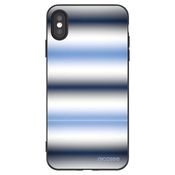 Picasee Apple iPhone XS Max Hülle - Schwarzes Silikon - Static Lines