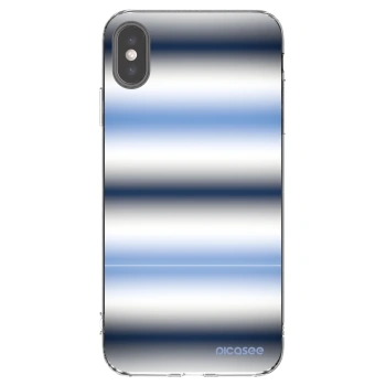 Picasee Apple iPhone XS Max Hülle - Transparentes Silikon - Static Lines