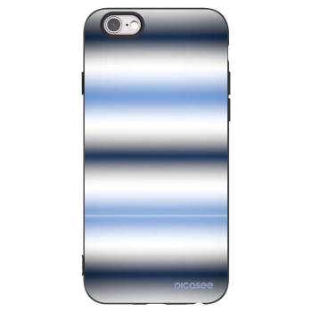 Picasee Apple iPhone 6/6S Hülle - Schwarzes Silikon - Static Lines