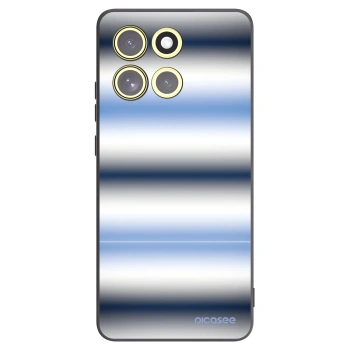 Picasee Motorola Moto G86 5G Hülle - Schwarzes Silikon - Static Lines