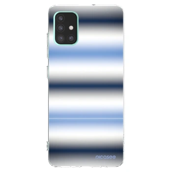 Picasee Samsung Galaxy A51 A515F Hülle - Transparentes Silikon - Static Lines