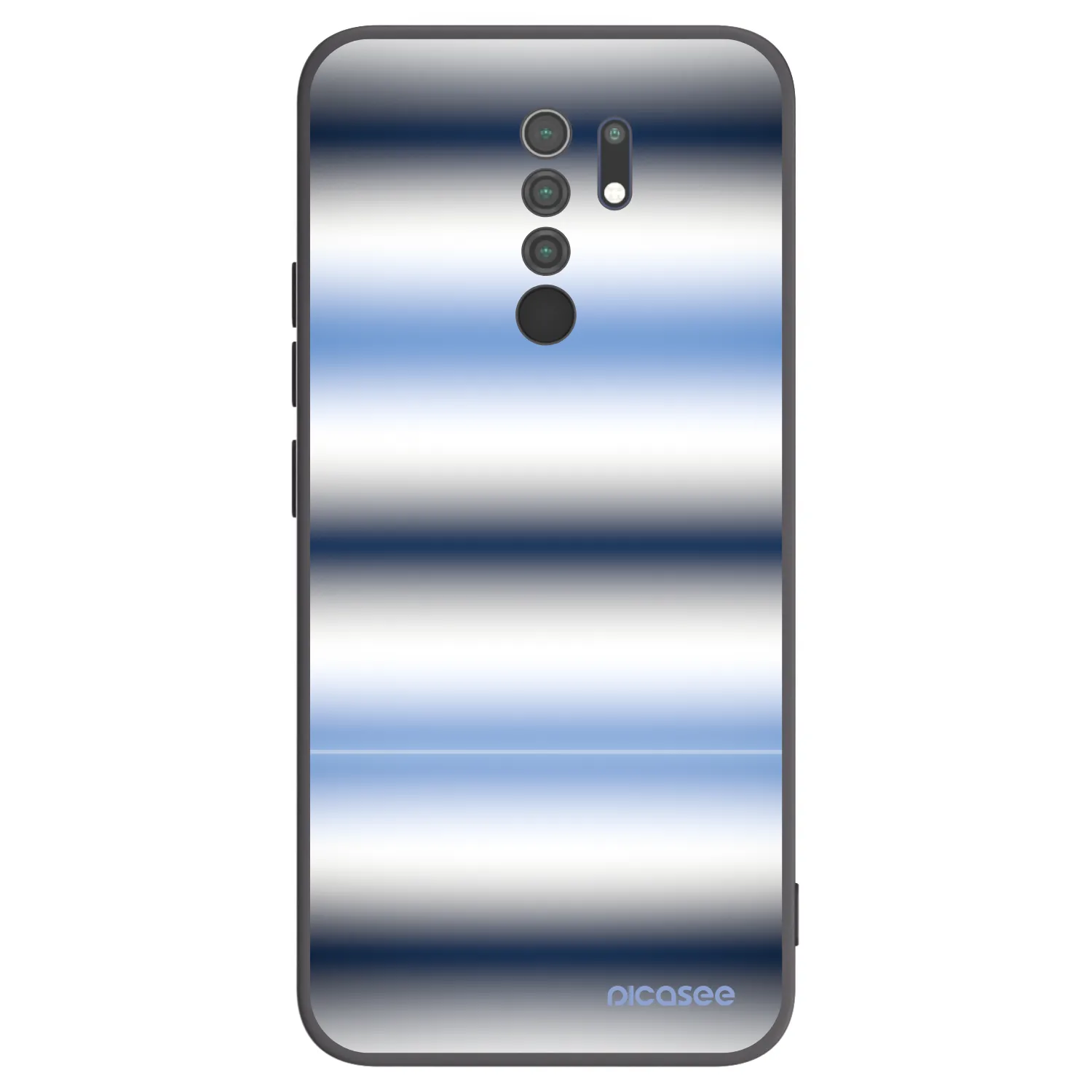 Picasee Xiaomi Redmi 9 Hülle - Schwarzes Silikon - Static Lines