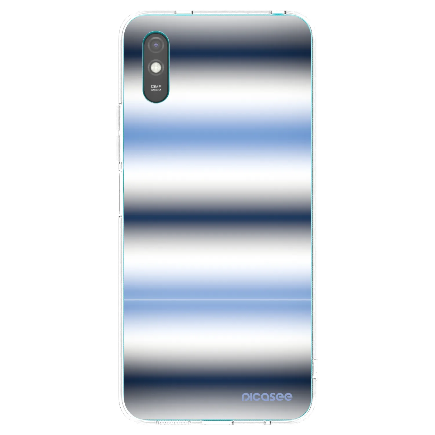 Picasee Xiaomi Redmi 9A Hülle - Transparentes Silikon - Static Lines