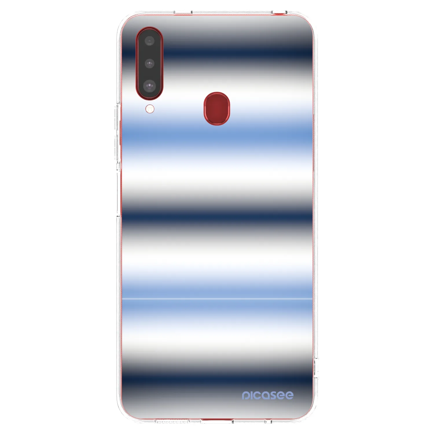 Picasee Samsung Galaxy A20s Hülle - Transparentes Silikon - Static Lines