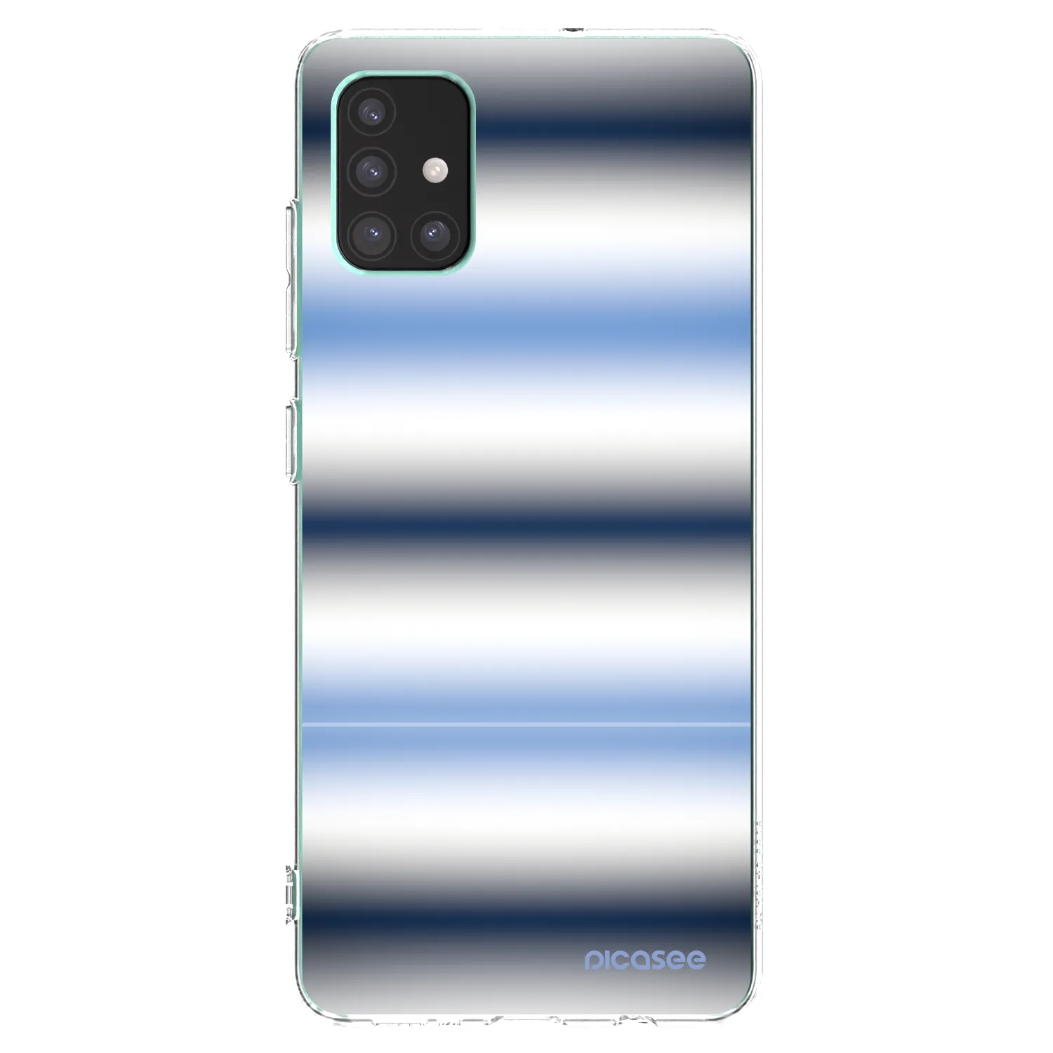 Picasee Samsung Galaxy M51 M515F Hülle - Transparentes Silikon - Static Lines