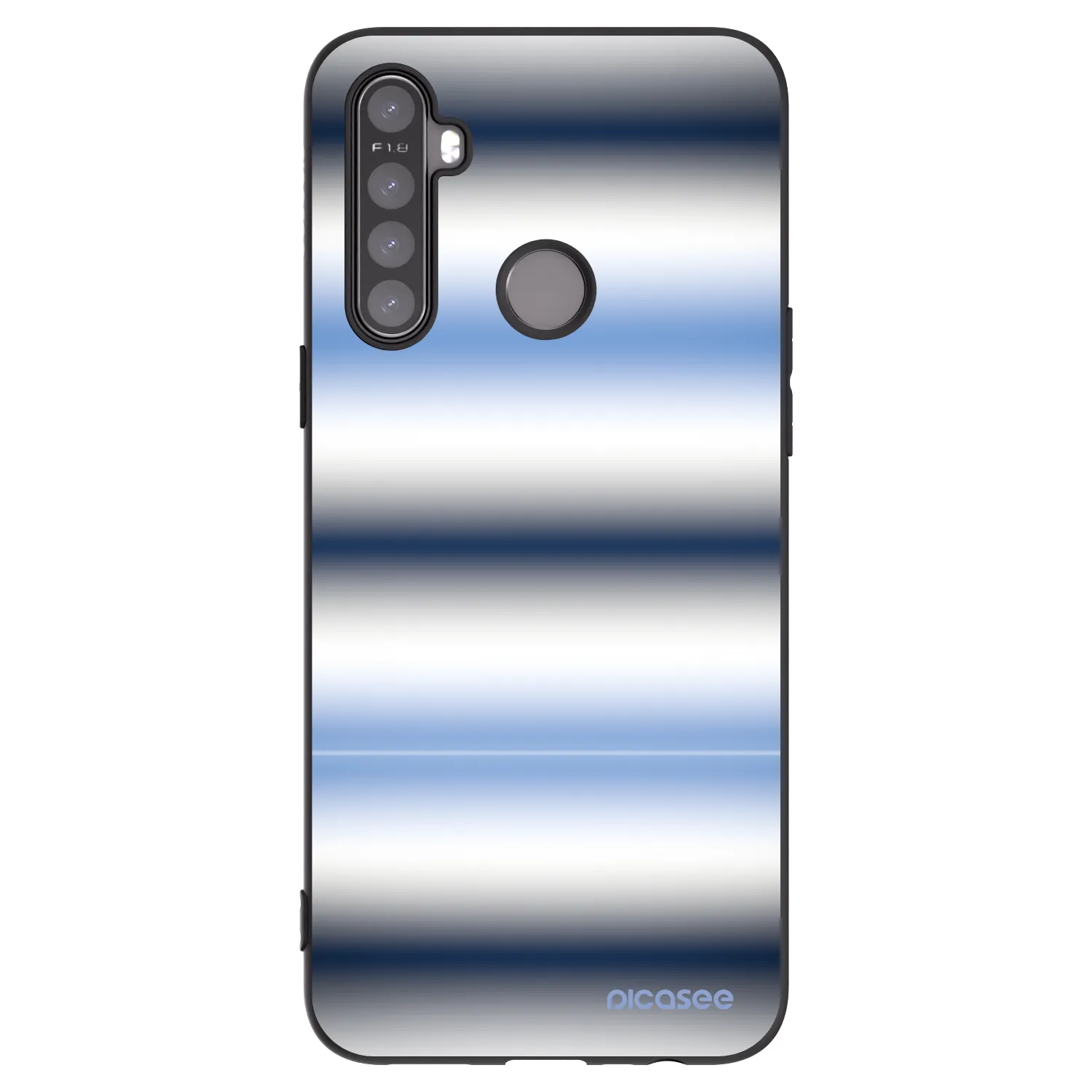 Picasee Realme 6i Hülle - Schwarzes Silikon - Static Lines