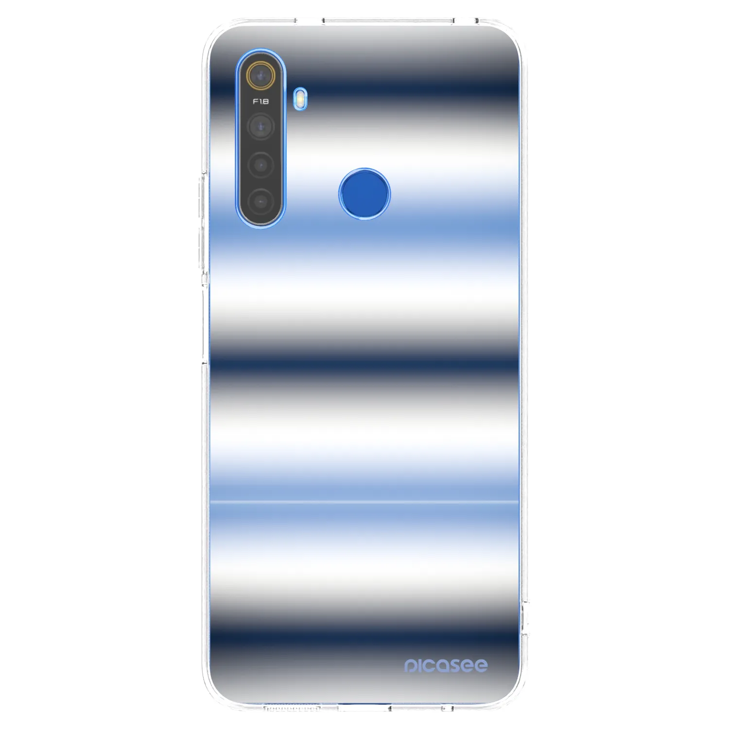 Picasee Realme 5 Hülle - Transparentes Silikon - Static Lines