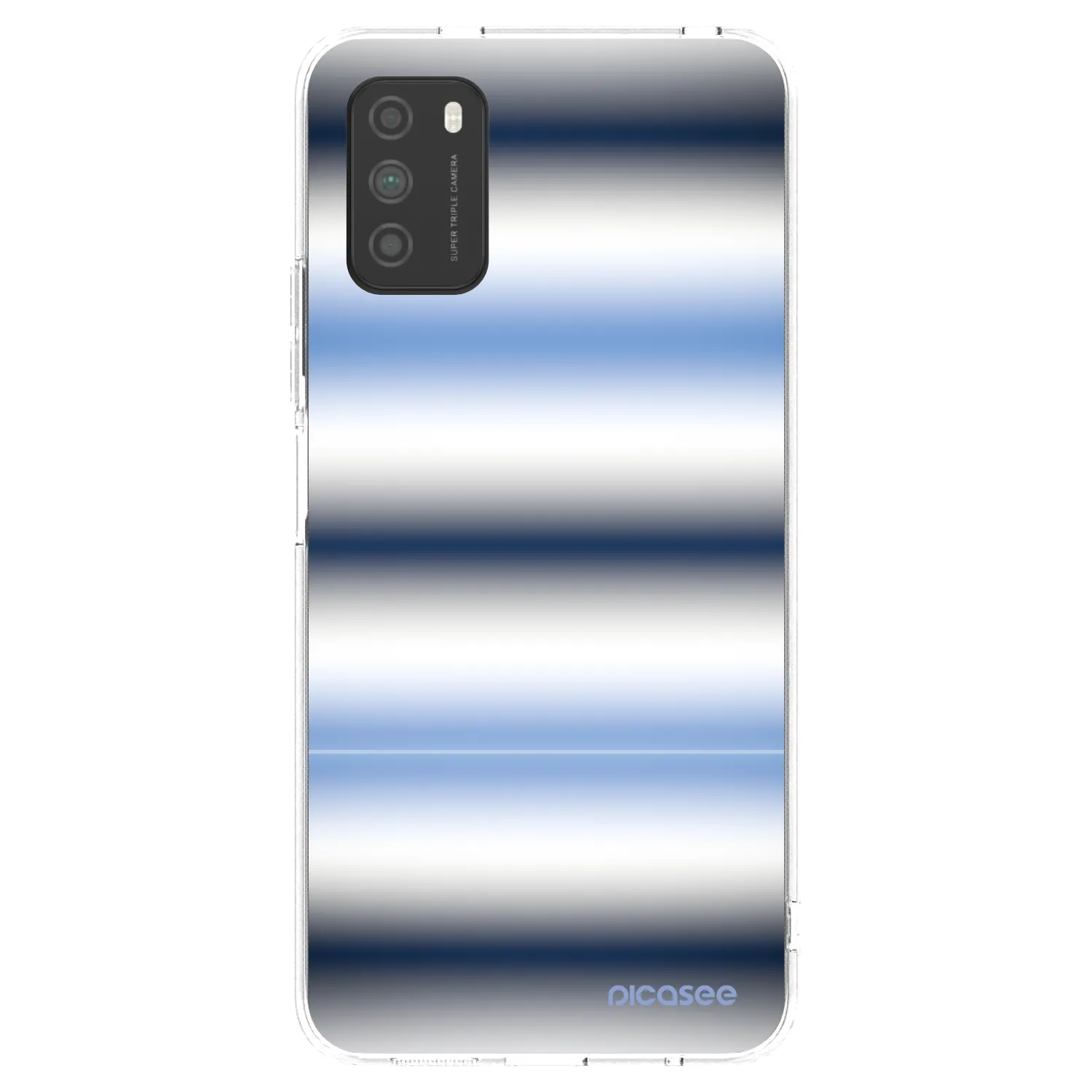Picasee Xiaomi Poco M3 Hülle - Transparentes Silikon - Static Lines