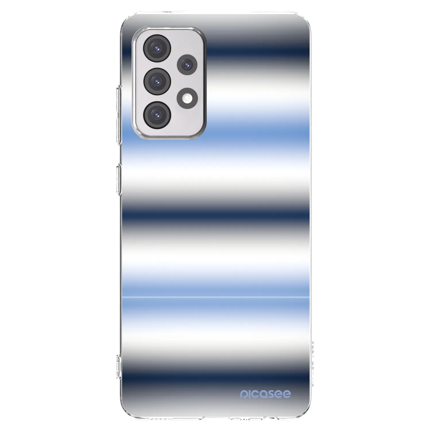 Picasee Samsung Galaxy A52 5G A525F Hülle - Transparentes Silikon - Static Lines