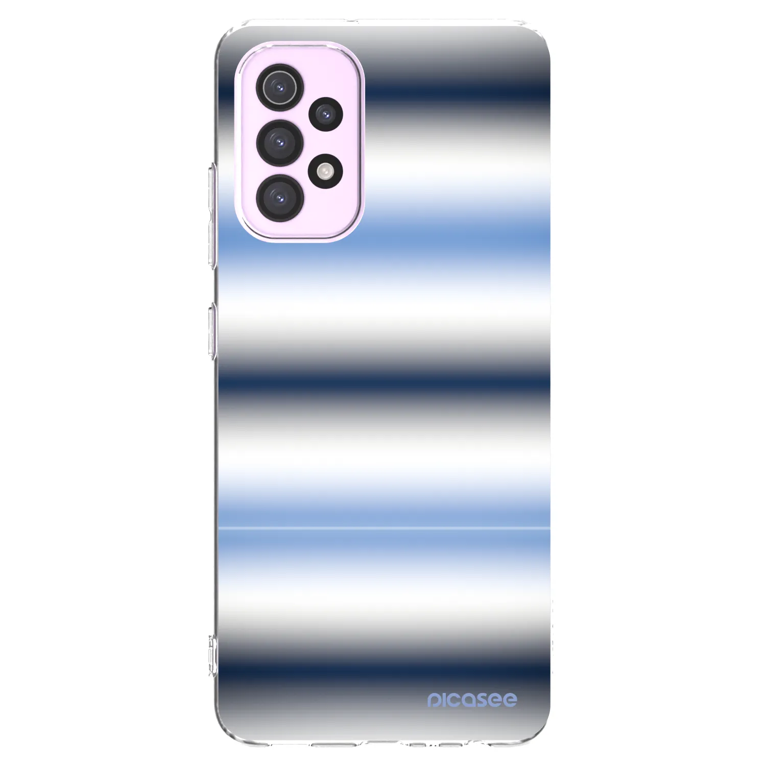 Picasee Samsung Galaxy A32 5G A326B Hülle - Transparentes Silikon - Static Lines