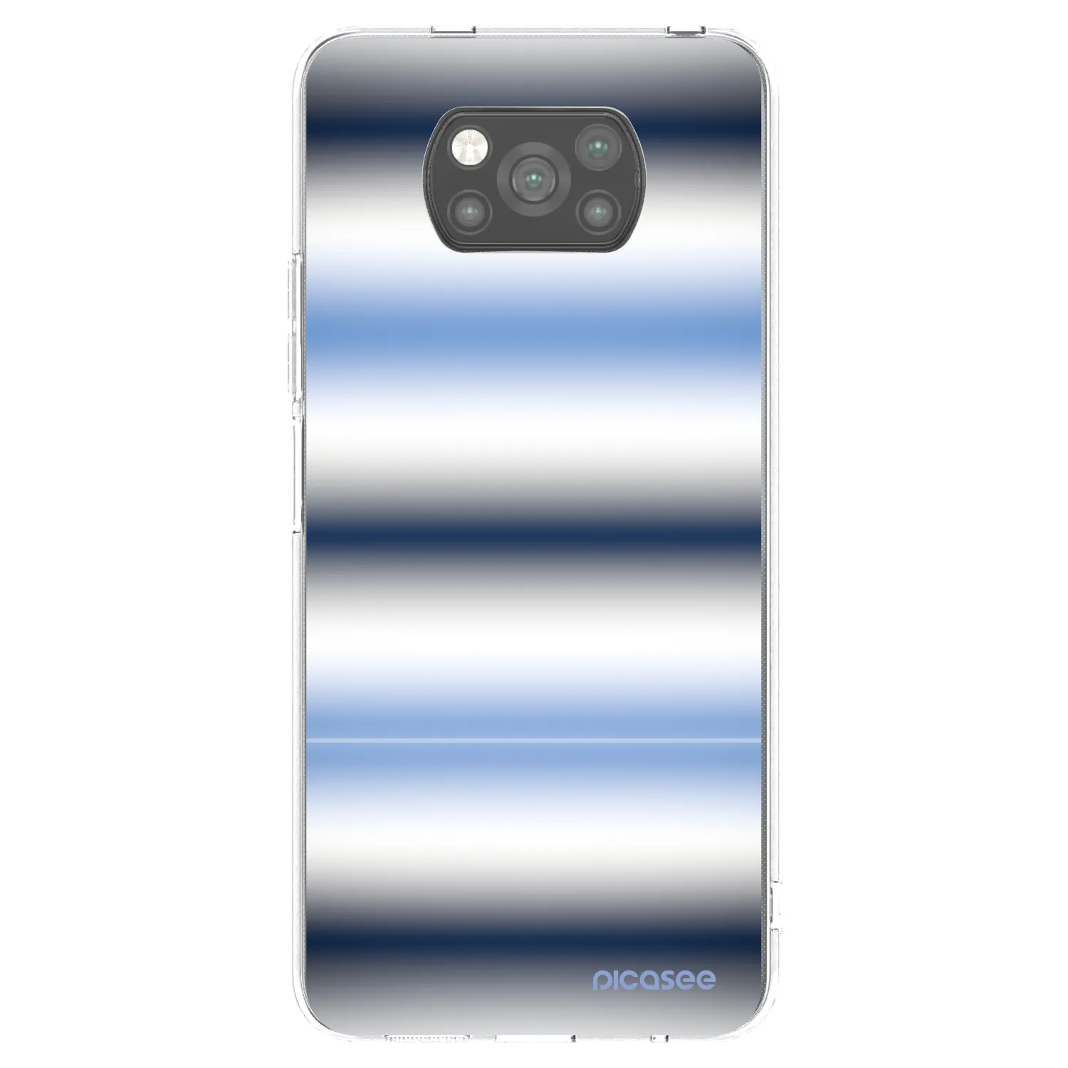 Picasee Xiaomi Poco X3 Pro Hülle - Schwarzes Silikon - Static Lines