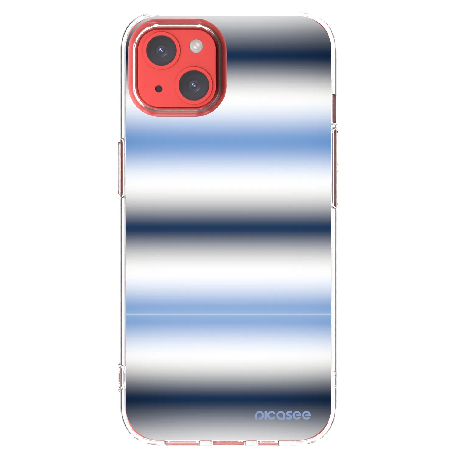 Picasee Apple iPhone 13 Hülle - Transparentes Silikon - Static Lines