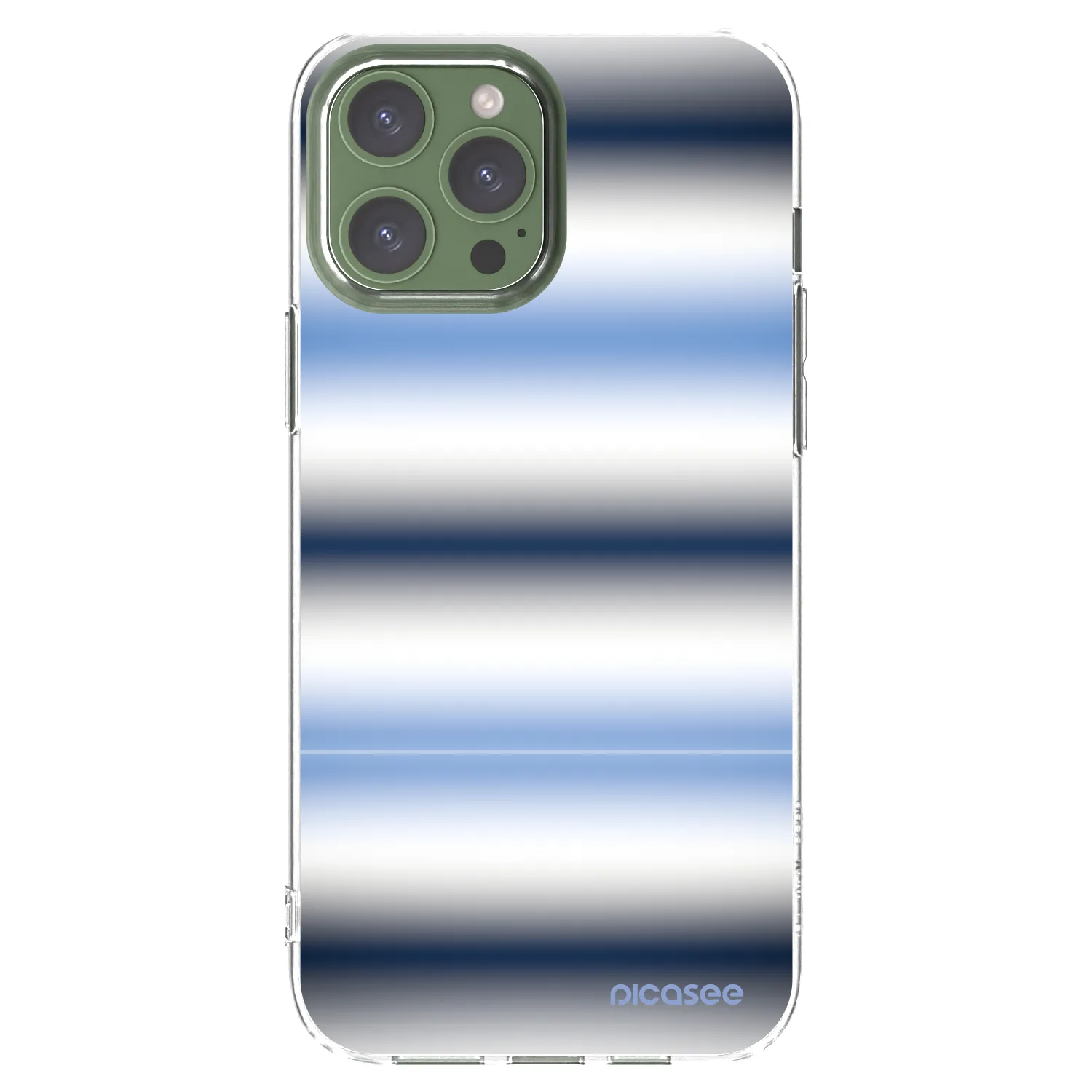 Picasee Apple iPhone 13 Pro Max Hülle - Transparentes Silikon - Static Lines