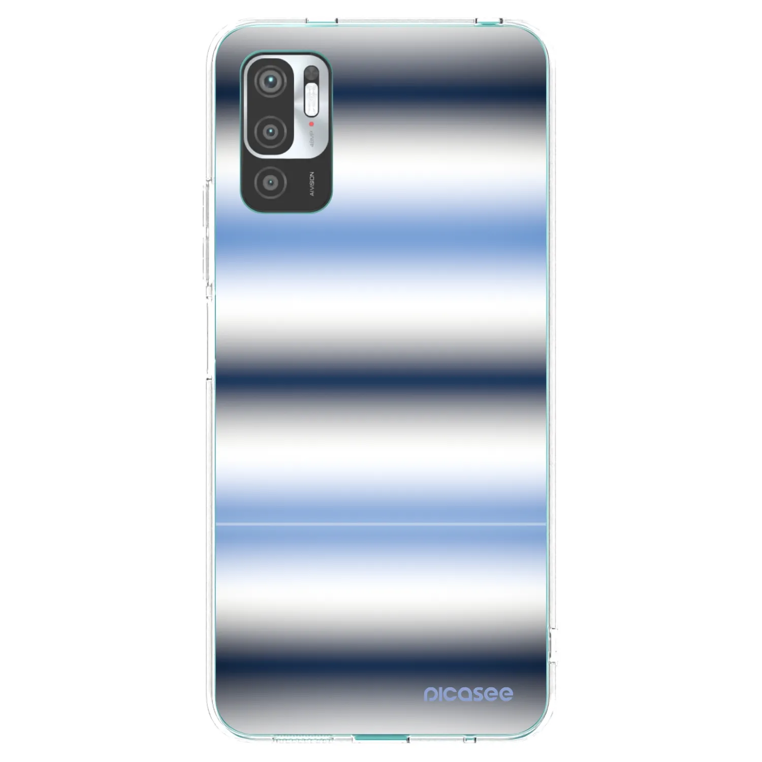Picasee Xiaomi Redmi Note 10 5G Hülle - Transparentes Silikon - Static Lines