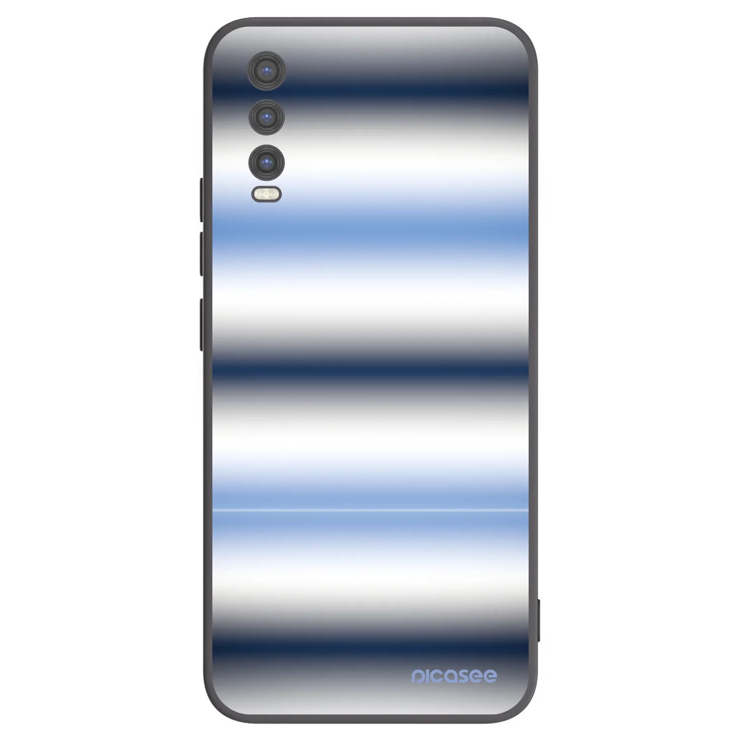 Picasee Vivo Y20s Hülle - Schwarzes Silikon - Static Lines