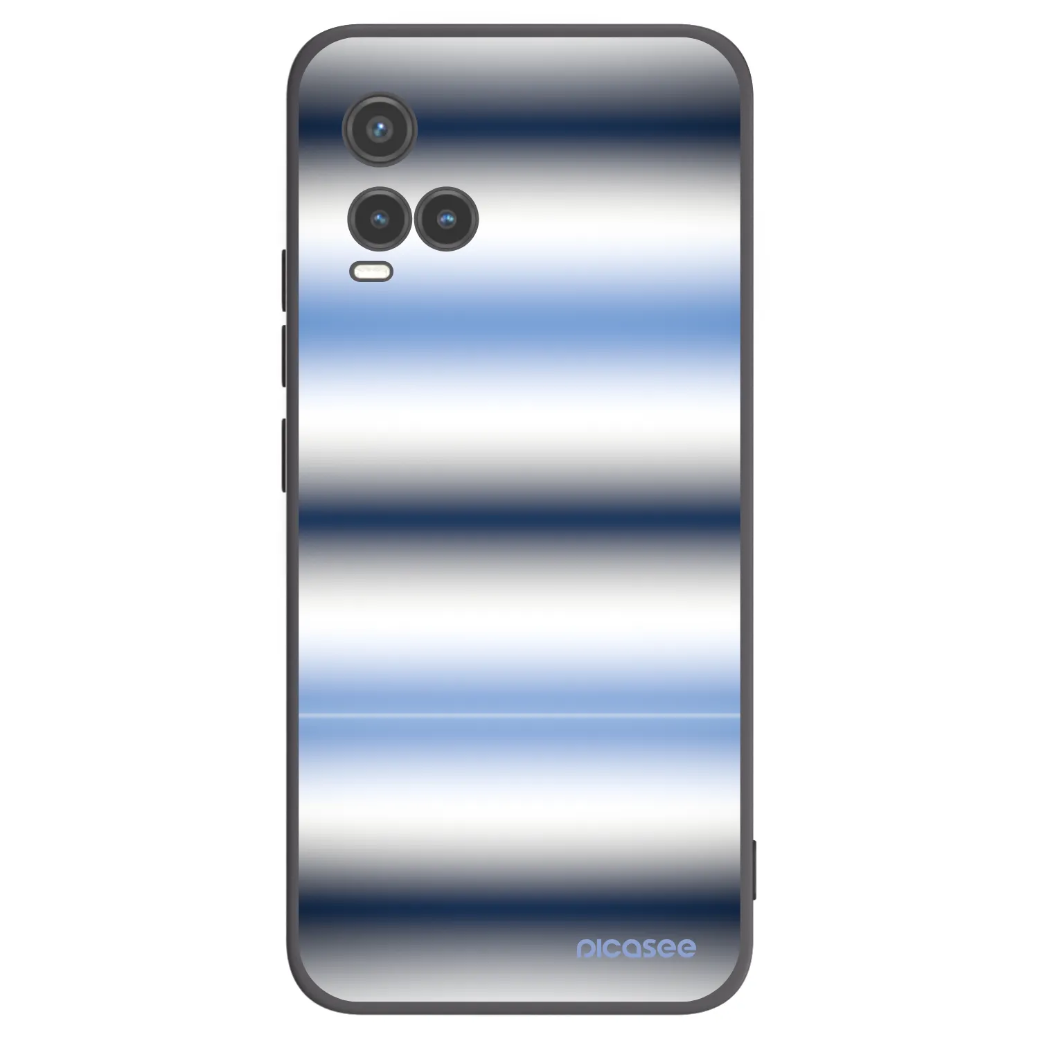 Picasee Vivo Y33s Hülle - Schwarzes Silikon - Static Lines