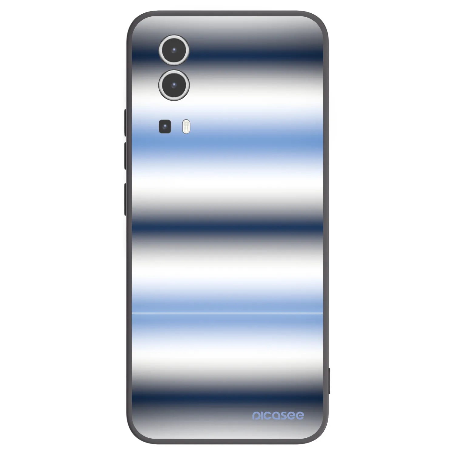 Picasee Vivo Y72 5G Hülle - Schwarzes Silikon - Static Lines