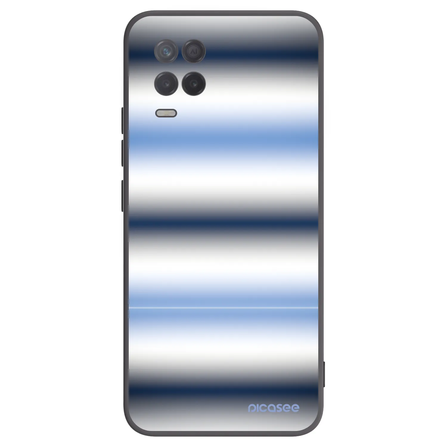 Picasee Realme 8 5G Hülle - Schwarzes Silikon - Static Lines