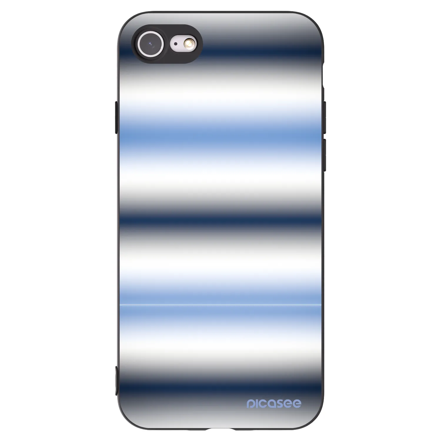 Picasee Apple iPhone SE 2022 Hülle - Schwarzes Silikon - Static Lines