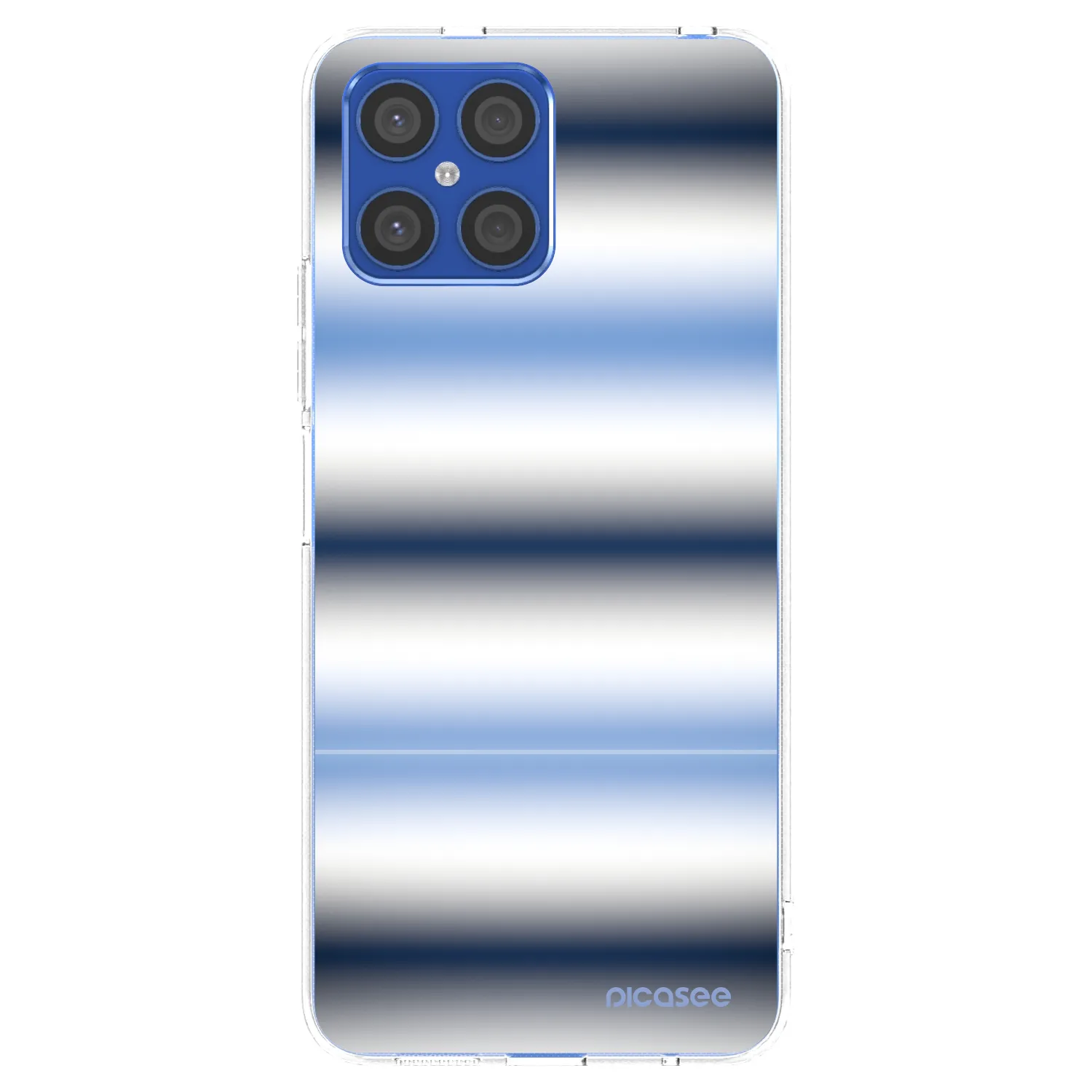 Picasee Honor X8 4G Hülle - Transparentes Silikon - Static Lines